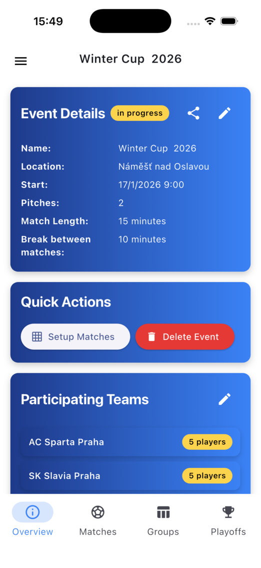 Sportobot screenshots