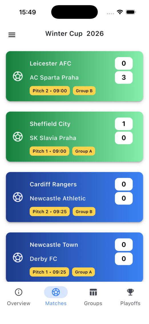 Sportobot screenshots