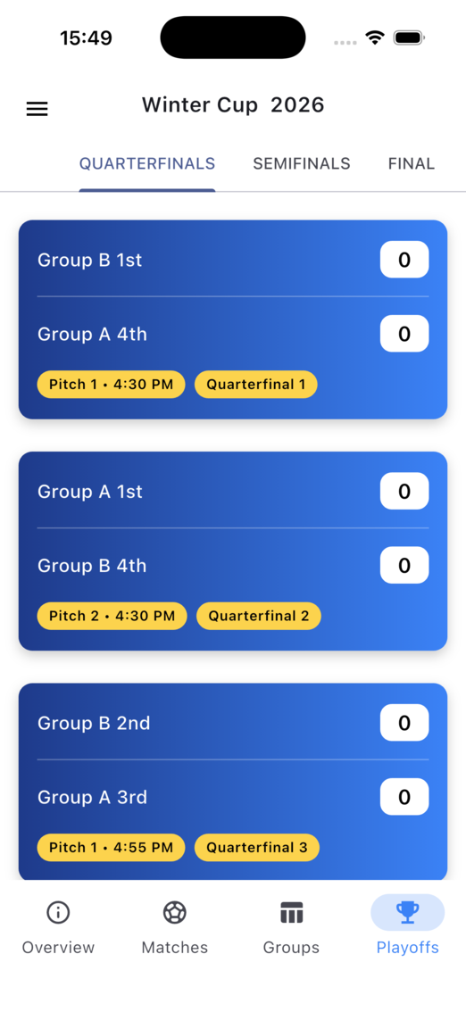 Sportobot screenshots